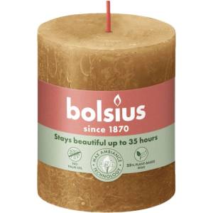 Bolsius Bolsius Polska Sprzedaż sp. z o. o. Валяк за блясък Bolsius Rustic Shine 68x130 мм - Spice Brown (кафяв)
