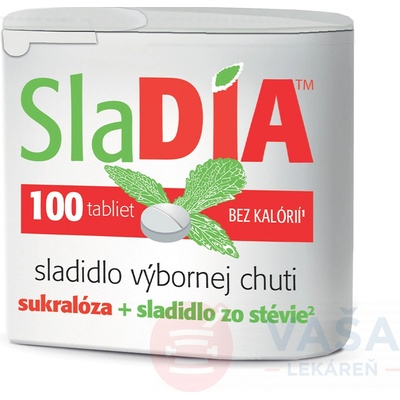SlaDIA sladidlo Sukralóza sladidlo zo Stevie 100ks