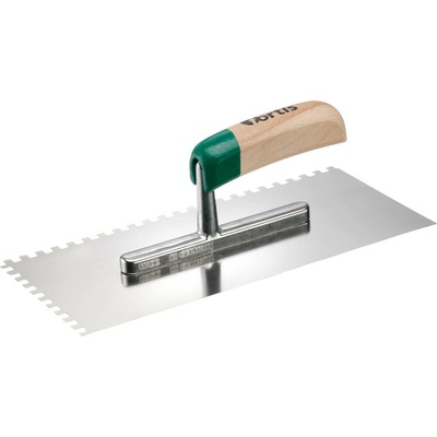 FORTIS Zednická lžíce zoubkovaná nerez 280 x 130 mm 6x 6 mm fortis