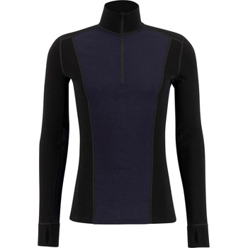 Ulvang Мъжко мериносово термобельо Ulvang Peak Map Half Zip Baselayer Merino base layer - Black / Navy Blue (015-2216-0111)