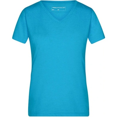 James&Nicholson Dámske tričko JN973 Turquoise Melange