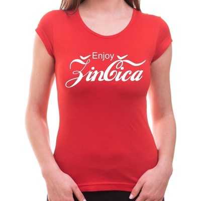 Fajntričko tričko Enjoy Žinčica červená