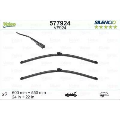 VALEO Sada stěračů SILENCIO FLAT BLADE SET 600+550 mm VA 577924