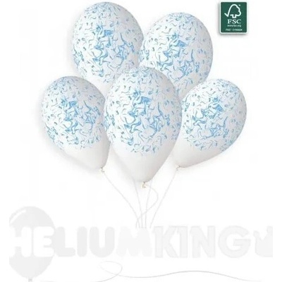 Svet balonku Balón Mramor modrý 33 cm