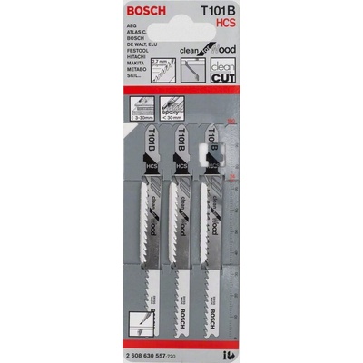 Bosch pílový list , typ T 101 B, pre priamočiare píly, 3 ks