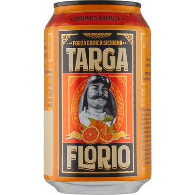Targa Florio Arancia sýtená pomarančová limonáda 330 ml