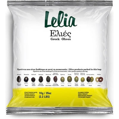 Lelia černé olivy Kalamata bez pecky 1 kg