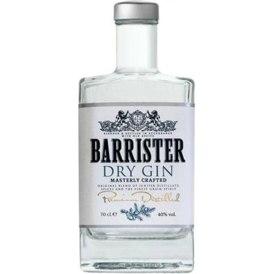 Barrister Dry Gin Masterly Crafted 40 % 0,7 l (čistá fľaša)