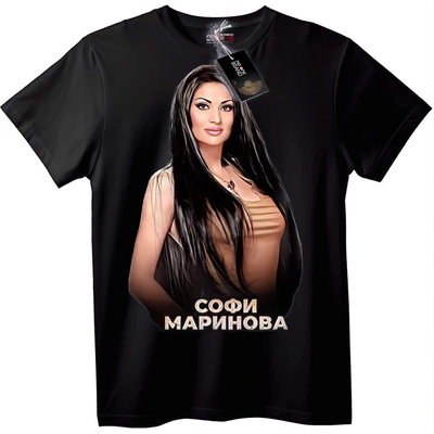 NOONEBRAND Тениска Софи Маринова - L, Black
