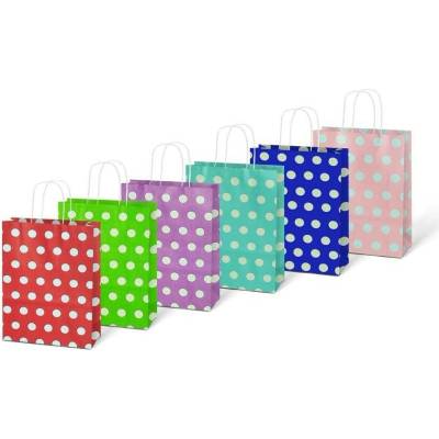 Taška MFP dárková S kraft 150x210x80 puntík mix