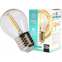 KOBI LED žiarovka E27 G45 1,3W 55lm 2700K Warm 360° Filament pre Girland