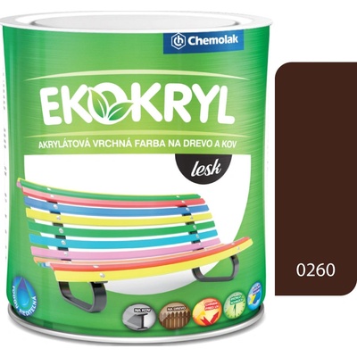 CHEMOLAK EKOKRYL Lesk V2062 0260 palisander - 0,6l