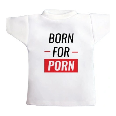 Tričko na láhev Born for porn