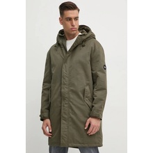 Pepe Jeans bunda parka THANDER pánska zelená prechodná PM403012