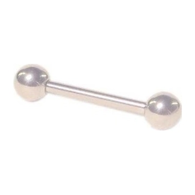Barbell Titanový piercing rovný 10 ks veľkosť 1,6 x 13 x 4 mm