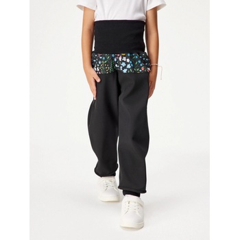 Unuo Batolecí softshellové kalhoty s fleecem Basic Černá Zahrada