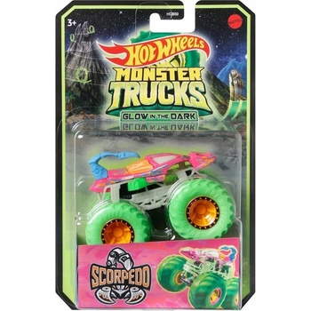 Mattel Hot Weels Monster trucks svítící ve tmě HCB50 TV