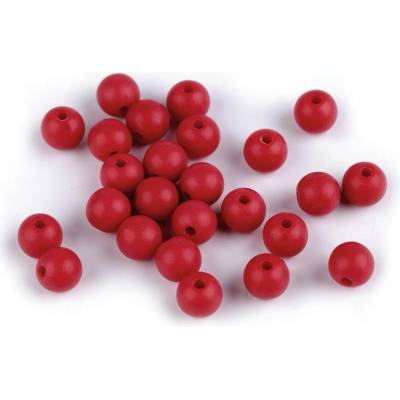 Stoklasa Plastové korálky matné Ø8 mm Balení: 25 ks, Varianta: 5 (39) červená 5 (39) červená