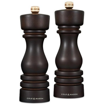 Image 1 of Cole & mason (Англия) Комплект мелнички за сол и пипер COLE & MASON LONDON - 18 см - цвят тъмен шоколад (Cole & Mason H 233080)