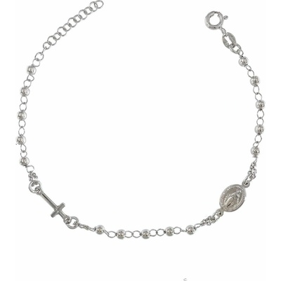INFINITYSILVER Stříbrný náramek růžencový Nicol NB0522718+