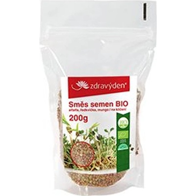 Zdravý den Směs semen na klíčení 1 BIO alfalfa, ředkvička, mungo 200g