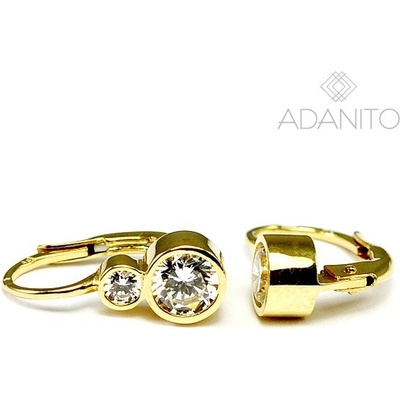 Adanito BRN0686G zlaté náušnice so zirkónmi