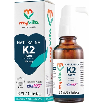 MyVita Prírodný Vitamín K2 Forte 100 mcg 30 ml