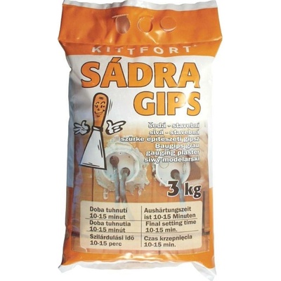 Sádra Kittfort šedá – 3 kg