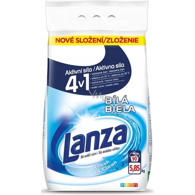 Lanza prací prášok na bielu bielizeň 6,3 kg