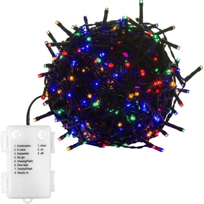 VOLTRONIC vianočná reťaz 10 m 100 LED farebná na batérie