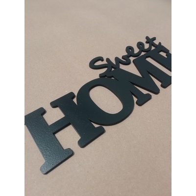 Dřevěný obraz do chodby Sweet Home - 40x15 cm