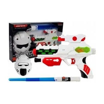 LEAN Toys Space Laser Gun with Sword and Mask