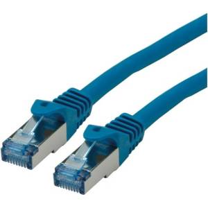 Roline Пач кабел S/FTP CAT6a, LSOH, 0, 5 m, син 21.15. 2840-100 (21.15.2840-100)