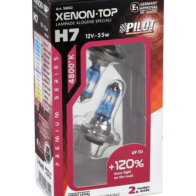 PILOT LAMPA Lampa Italy H7 12V PX26d Xenon Top +120% 2ks