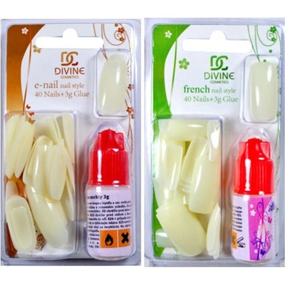 Divine cosmetics NT05 umělé nehty NT05 mix 40 ks