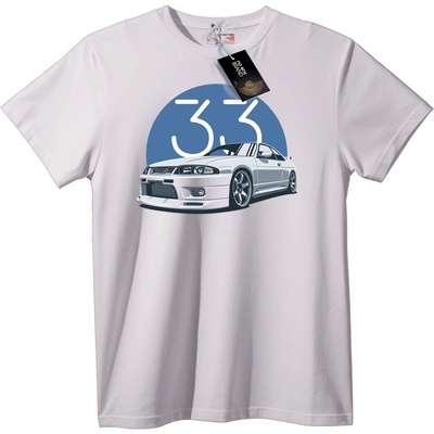 NOONEBRAND Тениска 33 Автомобилен Ентусиаст - L, White
