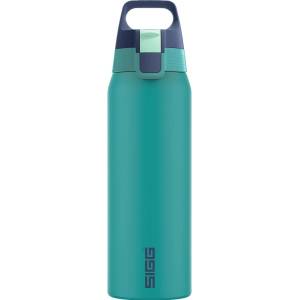 SIGG - Insulated drinking bottle - Thermos bottle Shield Therm One Multicolor Ocean - carbonated drinks - leak-proof - dishwasher safe - BPA-free - 90% recycled stainless steel - green - 0.75L - 6228.10 (6
