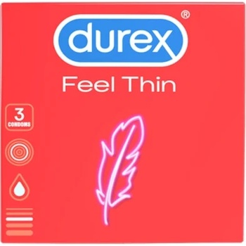 Durex 3 бр. Тънки презервативи Durex Feel Thin