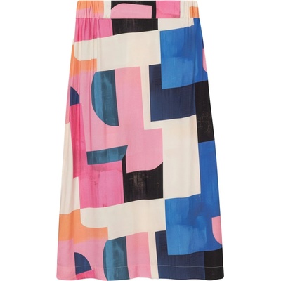 DEDICATED Дамска пола Dedicated Women's Skirt Viken Skirt - Abstract Block Multi Color (113-1280-0114)