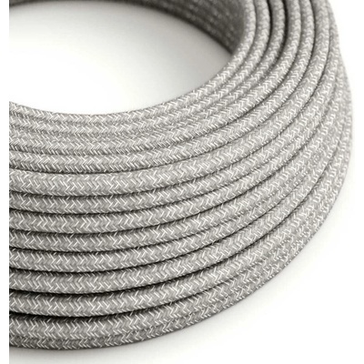 Creative Cables RN02 2x0,75mm² přírodní šedá 1 m