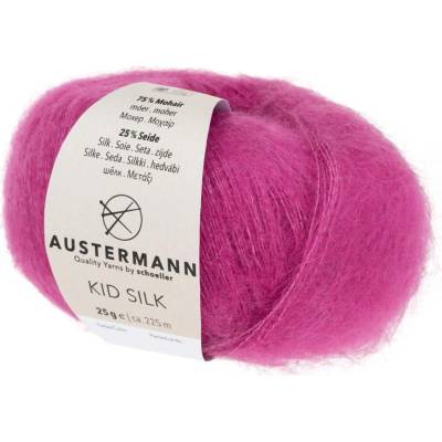 Pletací příze Austermann Kid Silk Barva: 30 PINK LIPSTICK