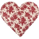 Bellatex Tvarovaný vankúš Srdce Kvet bordó​ 42x40