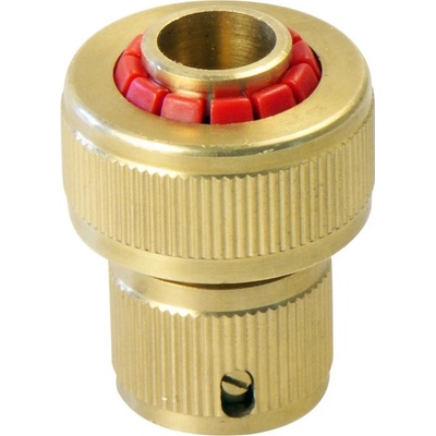 Rychlospojka na hadici, 3/4", STOP ventil, MOSAZ, EXTOL PREMIUM