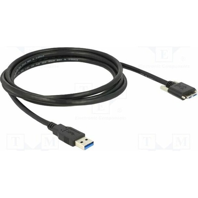 Delock 83598 USB A vidlice USB B micro vidlice 2m černý