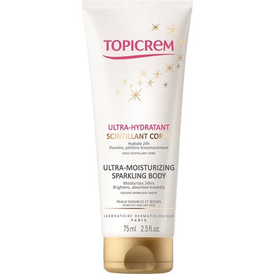Topicrem hydratačné telové mlieko Ultra-Moisturizing Sparkling Body 75 ml
