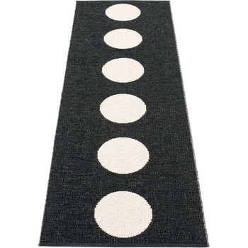 Pappelina Черно-бяла пътека за открито и закрито 70x225 cm Vera Black - Pappelina (VEX722)
