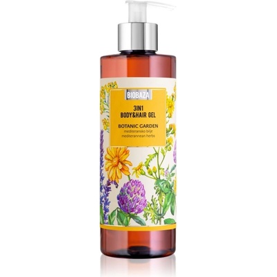 BIOBAZA 3in1 Body&Hair gél Botanic Garden šampón kondicionér a sprchový gél 3 v 1 400 ml