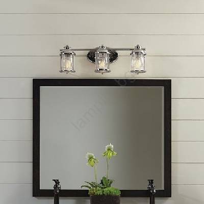 Elstead Lighting Quintiesse QN-ASHLANDBAY3-PC-BATH-Външна стенна лампа ASHLAND BAY 3xE27/60W/230V IP44 (ED1019)