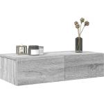 vidaXL Стенен рафт с чекмеджета 60x26, 5x15 см инженерно дърво (859973)