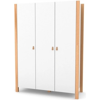 Veres Трикрилен гардероб Монако БЯЛ-БУК 1310